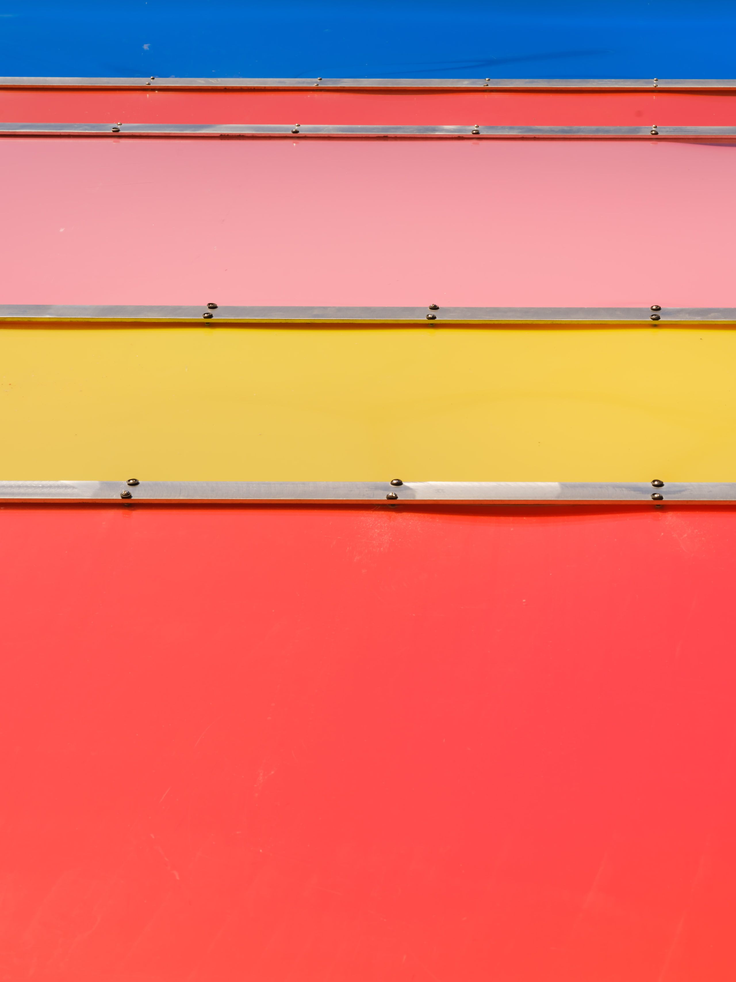Color bands, red and yellow, no subject.