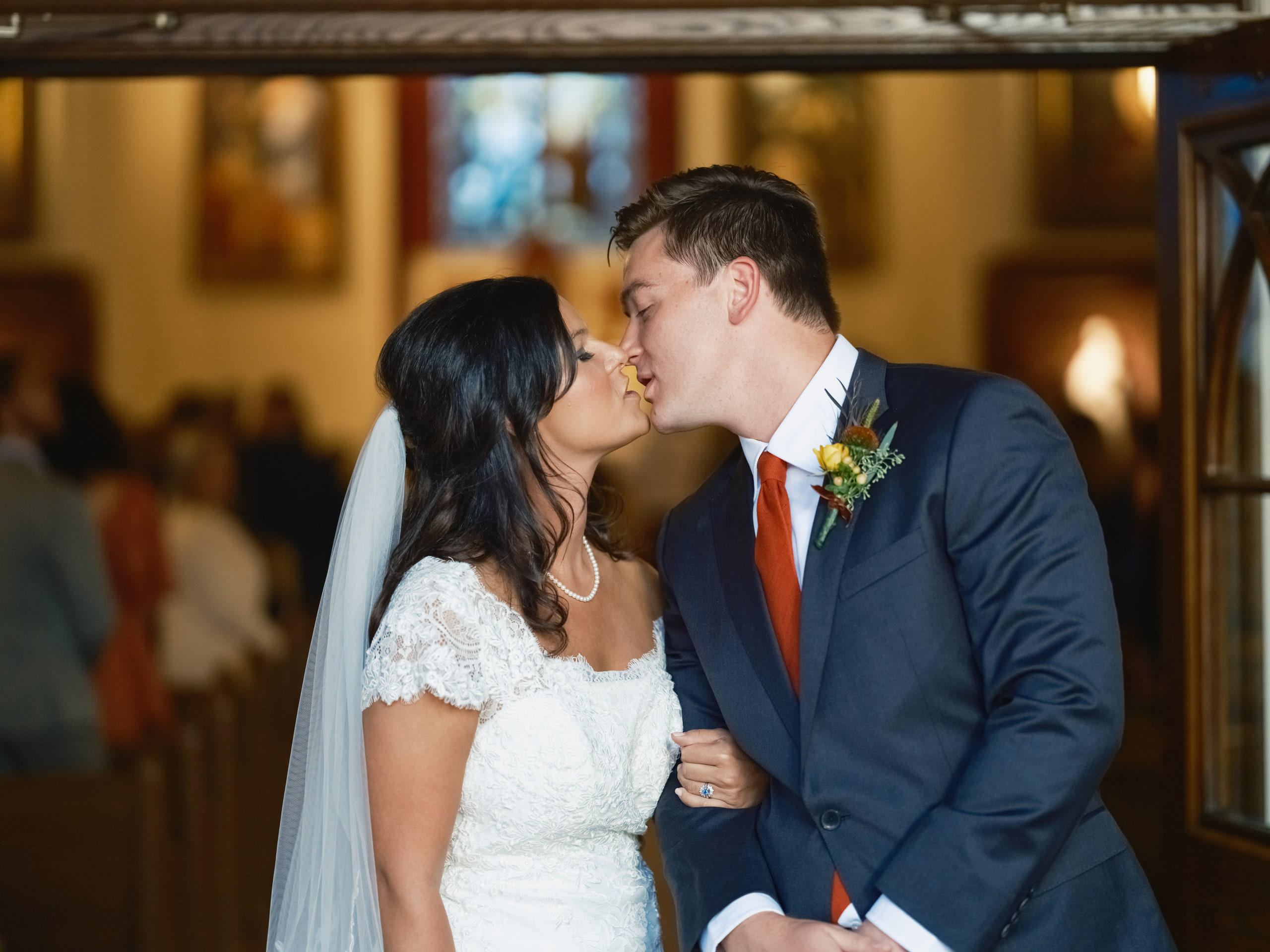 The kiss, warm, clean.
